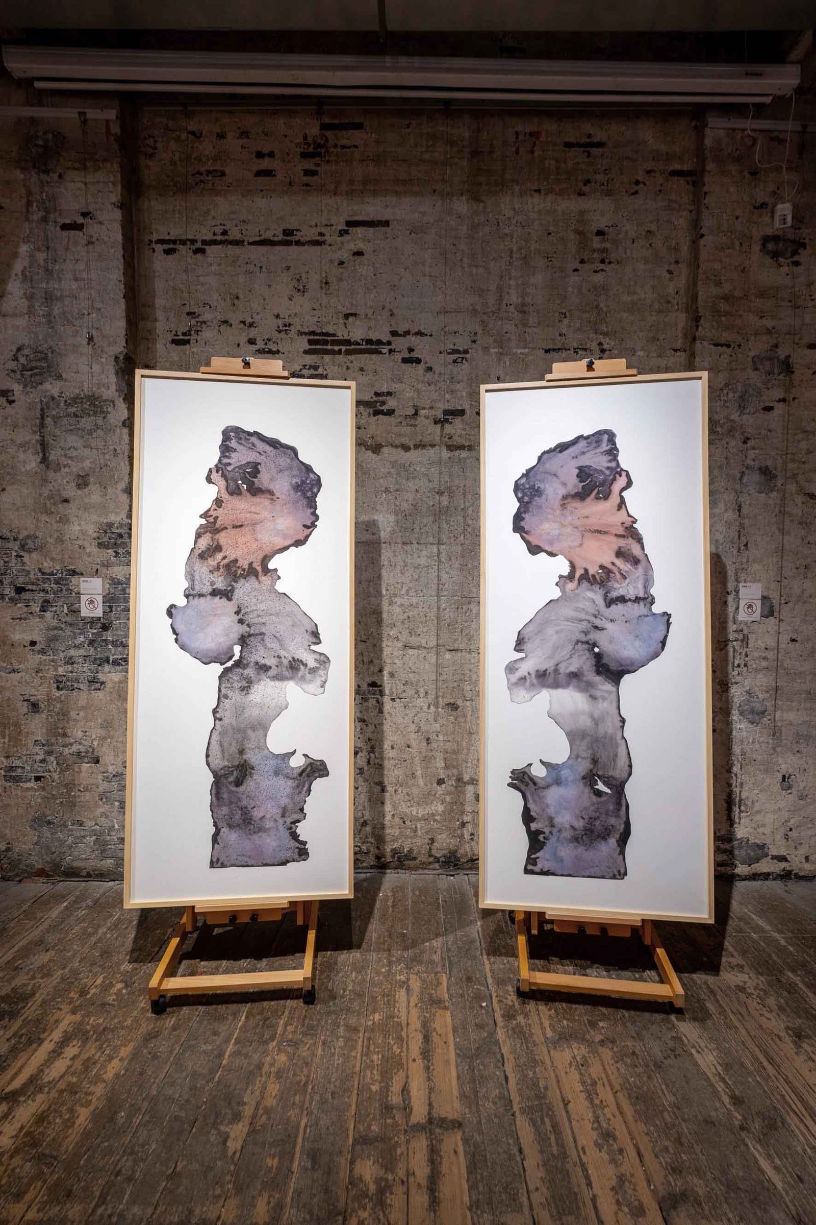 Ice painting installation