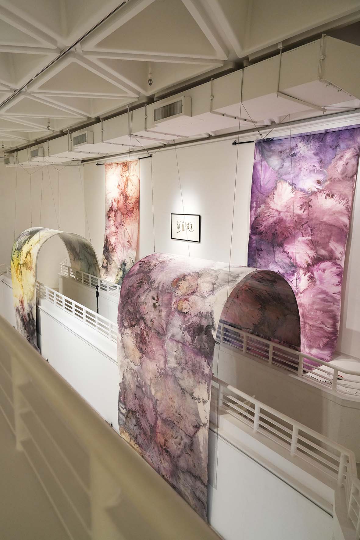 Suspended installation in the exhibition hall