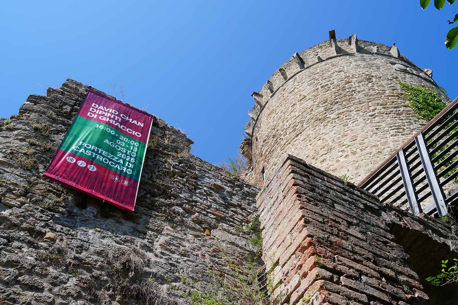 Italian medieval castle exterior